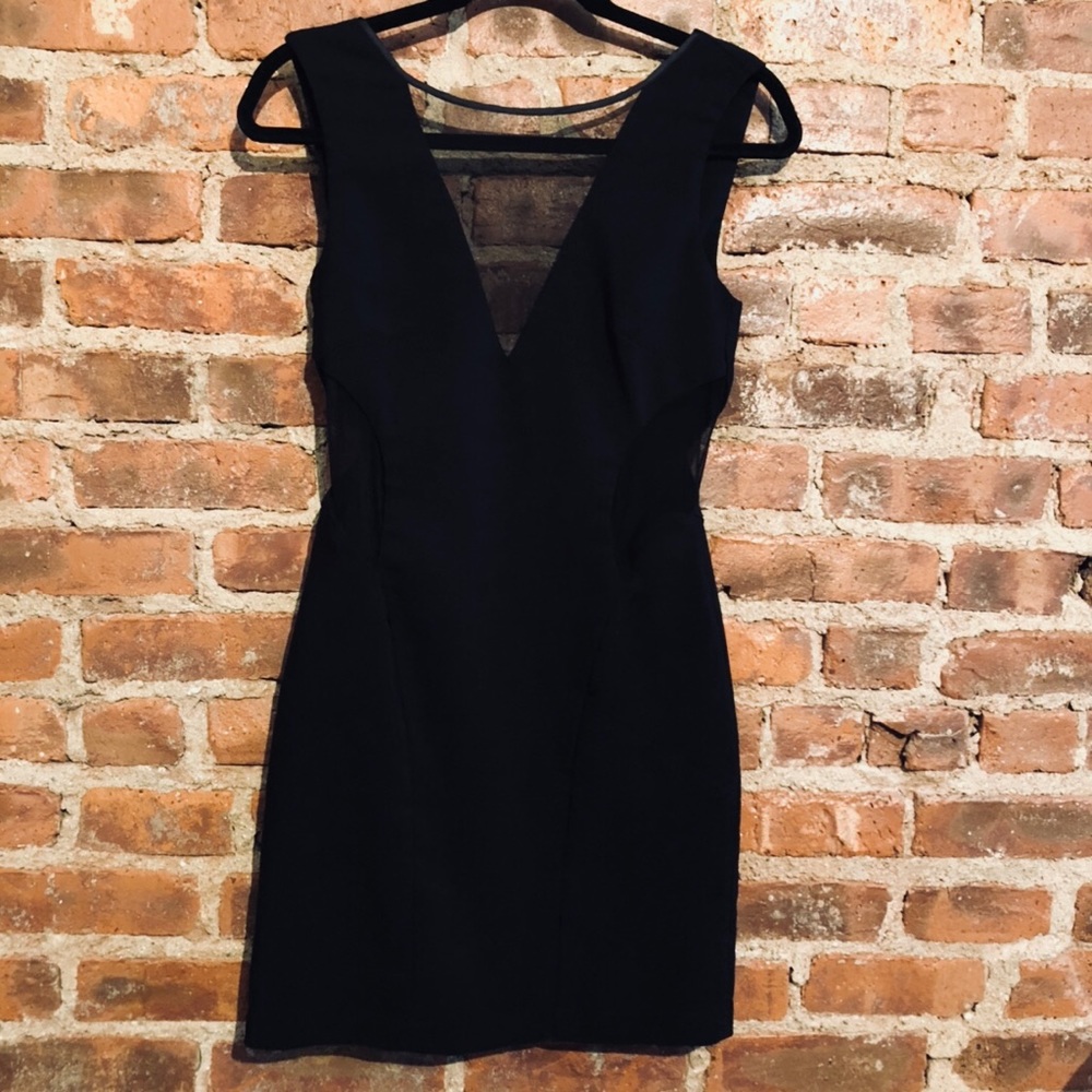 ✨Black Mesh Mini Dress Size S✨